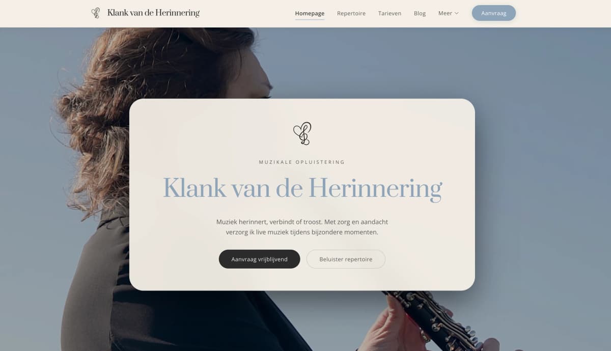 Scherm van Klank van de Herinnering